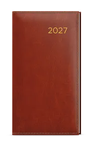 Tygodniowy notes - Jakub - Premier - kieszonkowy - brązowy