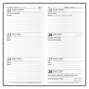 Tygodniowy notes - Jakub - Vivella - kieszonkowy - ochrowy