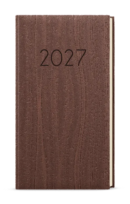 Główne zdjęcie produktu Týdenní diář - Jakub - Wood - kapesní - hnědá