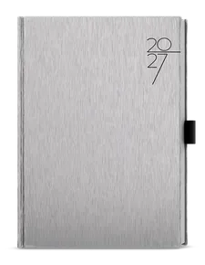 Tygodniowy notes - Oskar - ForMen - A5 - Srebrny