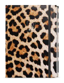 Tygodniowy notes - Oskar - Lamino - A5 - Leopard