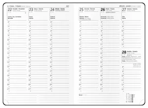 Tygodniowy notes - Oskar - Luxi - A5 - bordowy