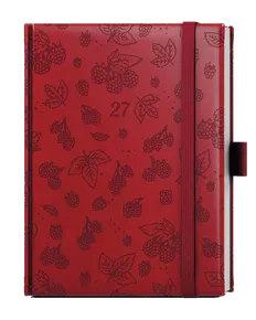 Tygodniowy notes - Prokop - Vivella extra - B6 - bordowy - Maliny