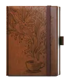 Tygodniowy notes - Prokop - Vivella extra - B6 - brązowy - Kawa