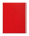 Tygodniowy notes - Prokop - Vivella z tłoczeniem - B6 - czerwony - Serce