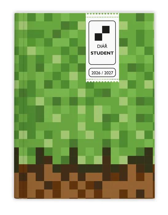 Główne zdjęcie produktu Týdenní diář - Student - V8 - lamino - kapesní - Kostky