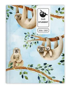 Tygodniowy notes - Student - V8 - laminowany - kieszonkowy - Leniwiec
