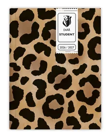 Tygodniowy notes - Student - V8 - laminowany - kieszonkowy - Leopard