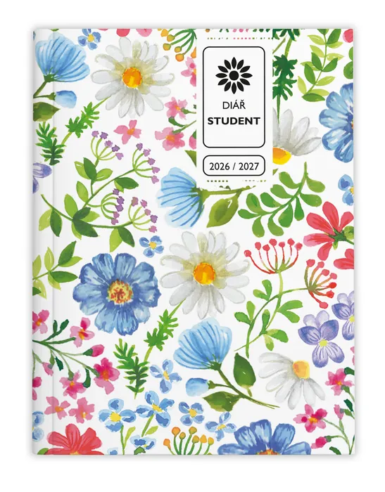 Główne zdjęcie produktu Týdenní diář - Student - V8 - lamino - kapesní - Louka