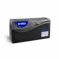 Serwetka (PAP FSC Mix) składana na 1/8 HF 2-warstwowa czarna 33 x 33 cm [250 szt.]