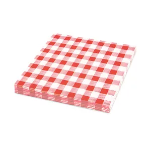 Serwetka 1-w Karo czerwona 33 x 33 cm [100 szt]