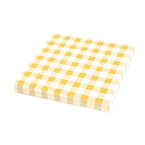 Serwetka 1-w Karo żółta 33 x 33 cm [100 szt]