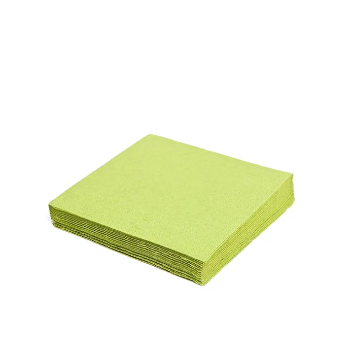 Główne zdjęcie produktu Ubrousky 2-vrstvé, 33 x 33 cm žlutozelené [50 ks]
