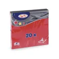 Następne zdjęcie produktu Serwetka (PAP FSC Mix) 3-w czerwona 33 x 33 cm [20 szt]