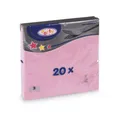 Następne zdjęcie produktu Serwetka (PAP FSC Mix) 3-w różowa 33 x 33 cm [20 szt]