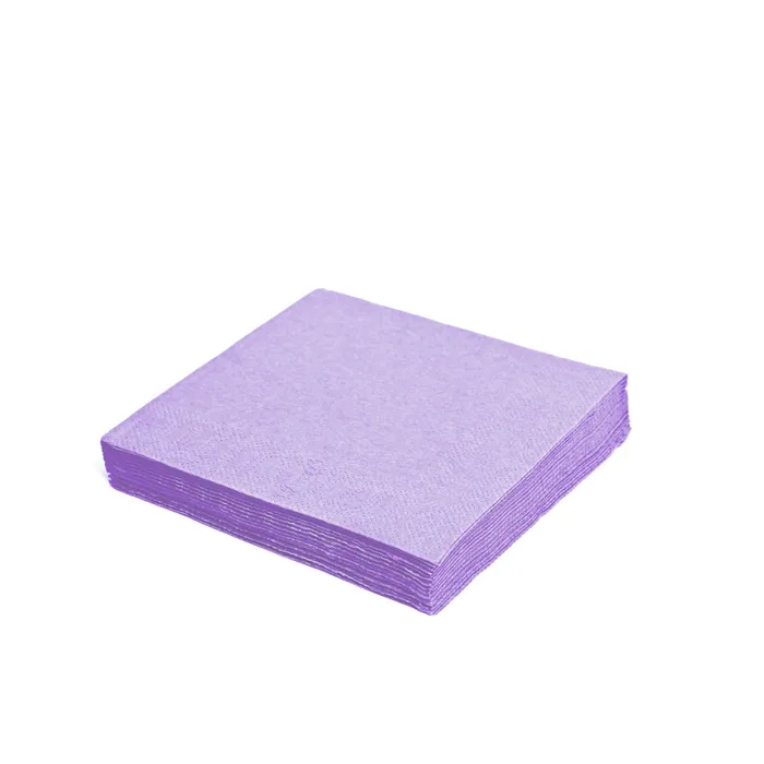 Główne zdjęcie produktu Ubrousky 3-vrstvé, 40 x 40 cm světle fialové [250 ks]