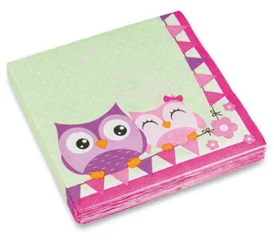 Ubrousky Happy Owl 33 x 33 cm, 20 ks