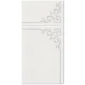 Torba na sztućce PAW AIRLAID 40x40 cm Elegancka Ramka Srebrna, [25 szt.]