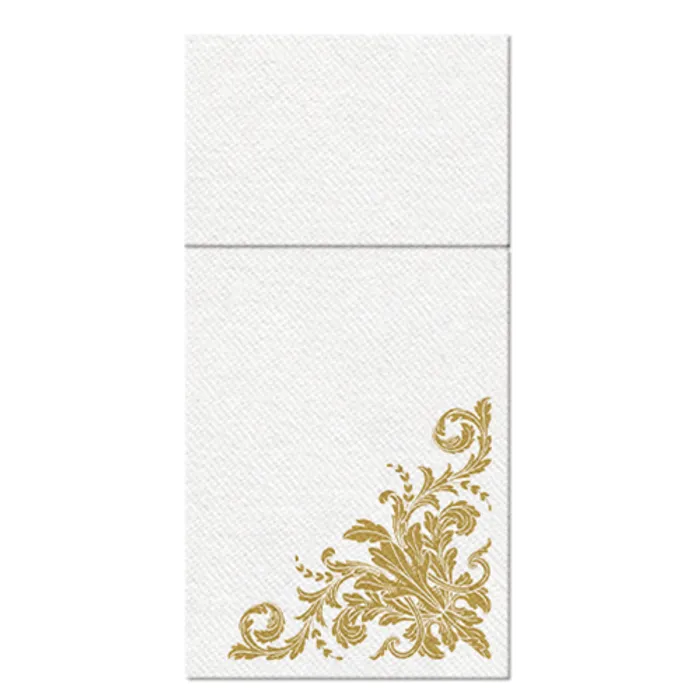Główne zdjęcie produktu Ubrousky na příbory PAW AIRLAID 40x40 cm Golden ornament [25 ks]