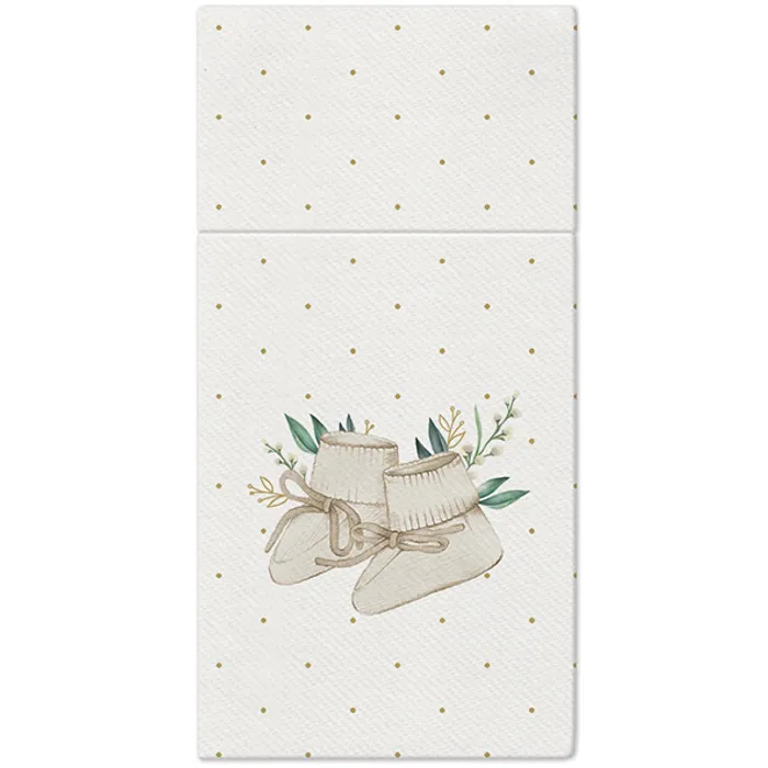 Główne zdjęcie produktu Ubrousky na příbory PAW AIRLAID 40x40 cm Hello Baby [25 ks]