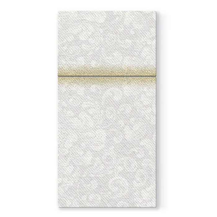 Główne zdjęcie produktu Ubrousky na příbory PAW AIRLAID 40x40cm Rococo White [25 ks]
