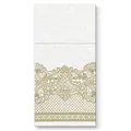 Następne zdjęcie produktu Kapsy na příbory PAW AIRLAID 40x40cm Royal Lace Gold, 25 ks/bal