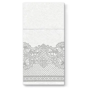 Serwetki PAW AIRLAID 40x40cm Royal Lace Silver [25 szt.]