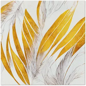Serwetki PAW AIRLAID 40x40 cm Angel Feathers [50 szt]