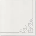 Serwetki PAW AIRLAID 40x40 cm Elegancka Ramka Srebrna [50 szt.]