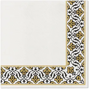 Serwetki PAW AIRLAID 40x40 cm Ramka w kwiaty [50 szt.]