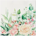 Serwetki PAW AIRLAID 40x40 cm Kwiatowe chwile [50 szt.]