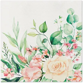 Serwetki PAW AIRLAID 40x40 cm Kwiatowe chwile [50 szt.]
