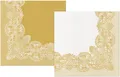 Następne zdjęcie produktu Serwetki PAW AIRLAID 40x40 cm Reverse ROAYL LACE złoto-białe [50 szt.]