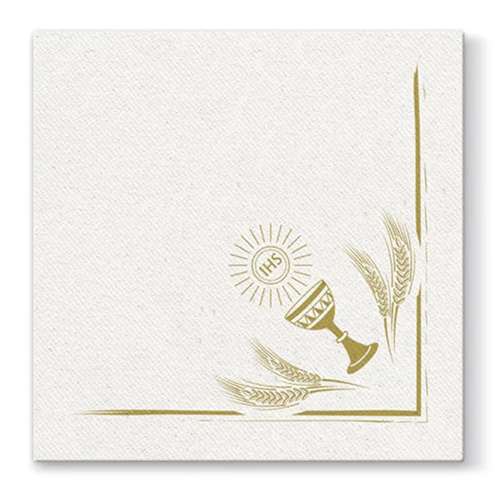 Główne zdjęcie produktu Ubrousky PAW AIRLAID L 40x40cm My First Communion