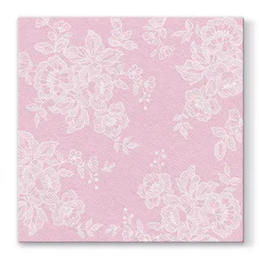 Serwetki PAW AIRLAID L 40x40cm Soft Lace Rosa [50 szt]