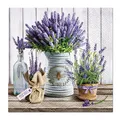 Serwetki PAW L 25x25cm Lavender in Bucket