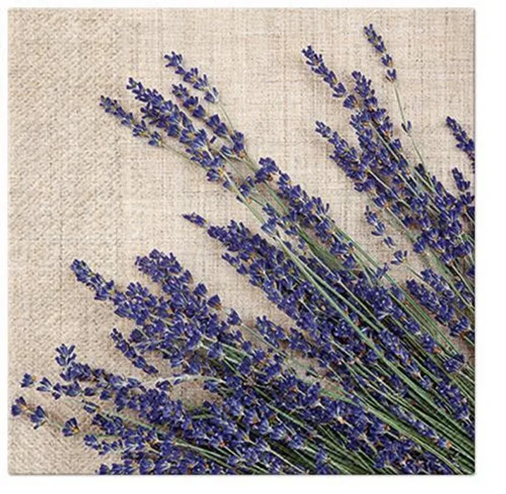 Główne zdjęcie produktu Ubrousky PAW L 33x33 cm 3 vrst. Lavender Sheaf [20 ks]