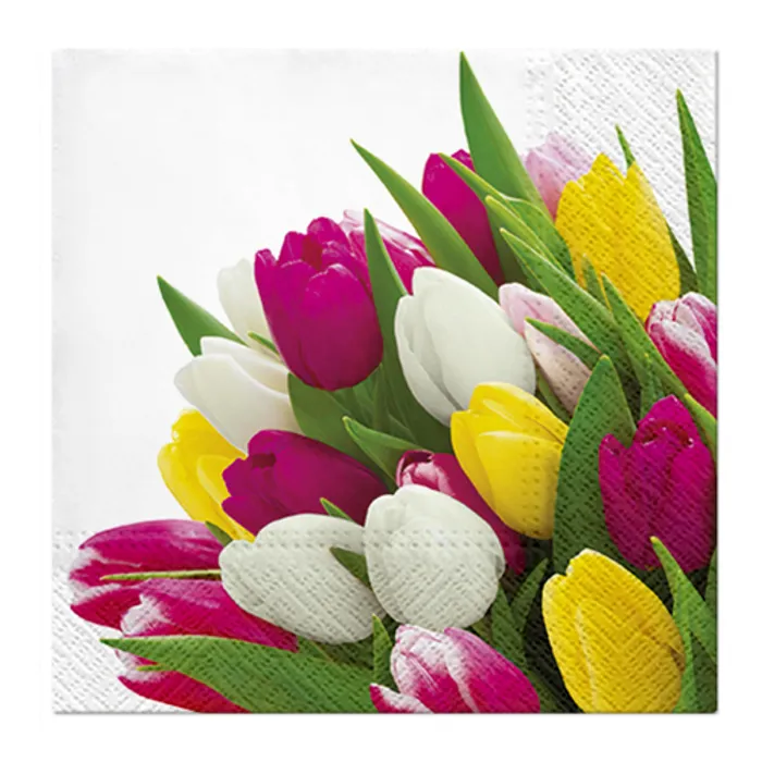 Główne zdjęcie produktu Ubrousky PAW L 33x33 cm Bunch of Tulips