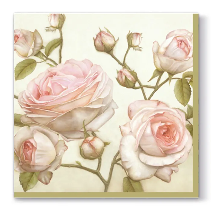 Główne zdjęcie produktu Ubrousky PAW L 33x33cm 3 vrst. Beauty Roses [20 ks]