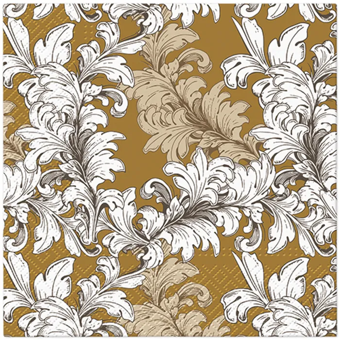 Główne zdjęcie produktu Ubrousky PAW L 33x33cm 3 vrst. Damask Ornament [20 ks]