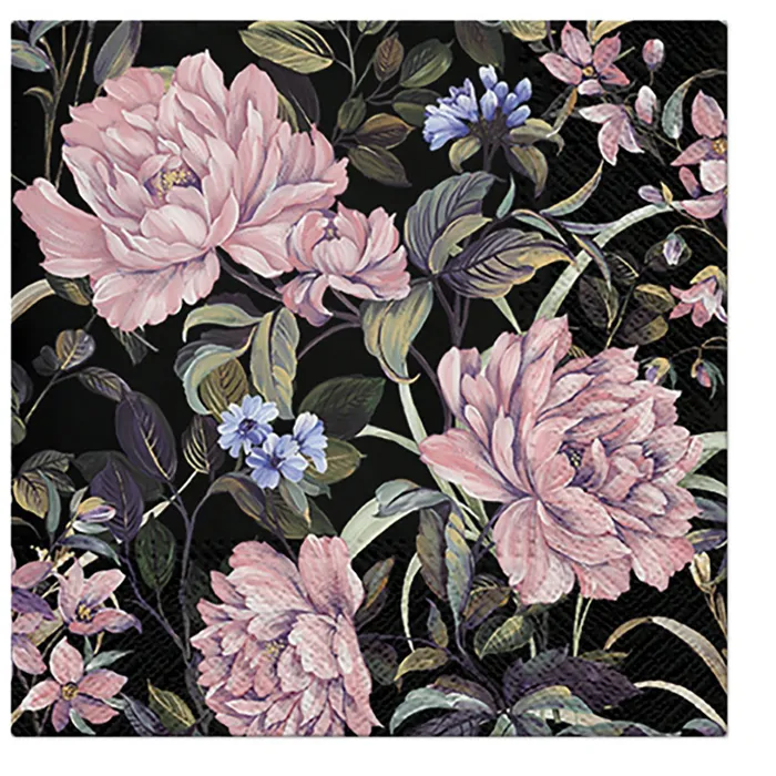Główne zdjęcie produktu Ubrousky PAW L 33x33cm 3 vrst. Flower Mystery [20 ks]