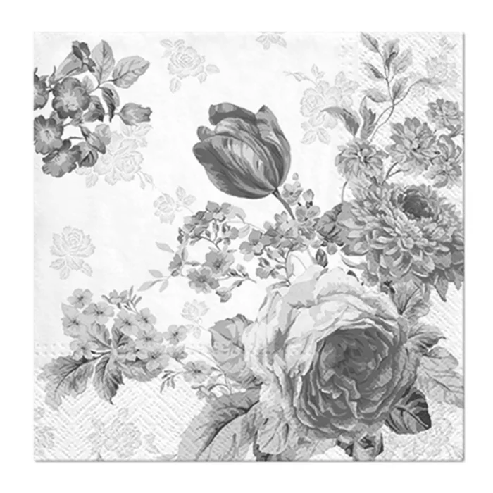 Główne zdjęcie produktu Ubrousky PAW L 33x33cm 3 vrst. Mysterious Roses [20 ks]