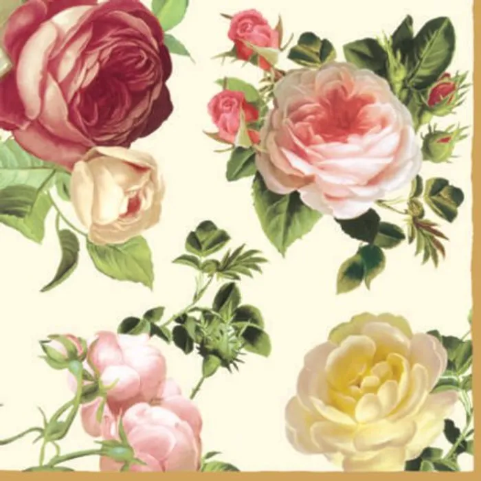 Główne zdjęcie produktu Ubrousky PAW L 33x33cm 3 vrst. Rosalia Champagne [20 ks]