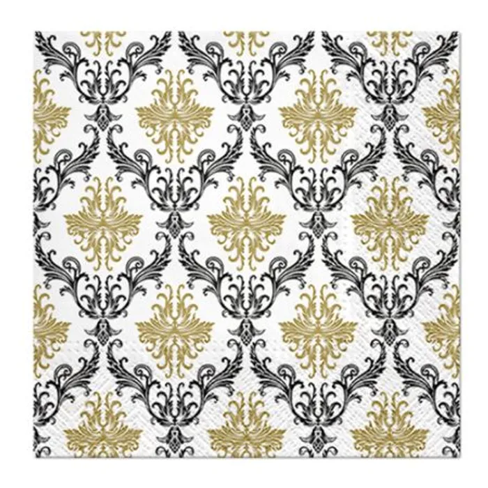 Główne zdjęcie produktu Ubrousky PAW L 33x33cm 3 vrst. Royal Ornament Gold [20 ks]