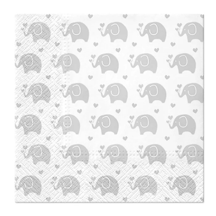 Główne zdjęcie produktu Ubrousky PAW L 33x33cm Baby Elephants pink