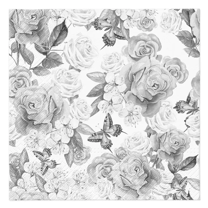Główne zdjęcie produktu Ubrousky PAW L 33x33cm Powder Garden [20 ks]