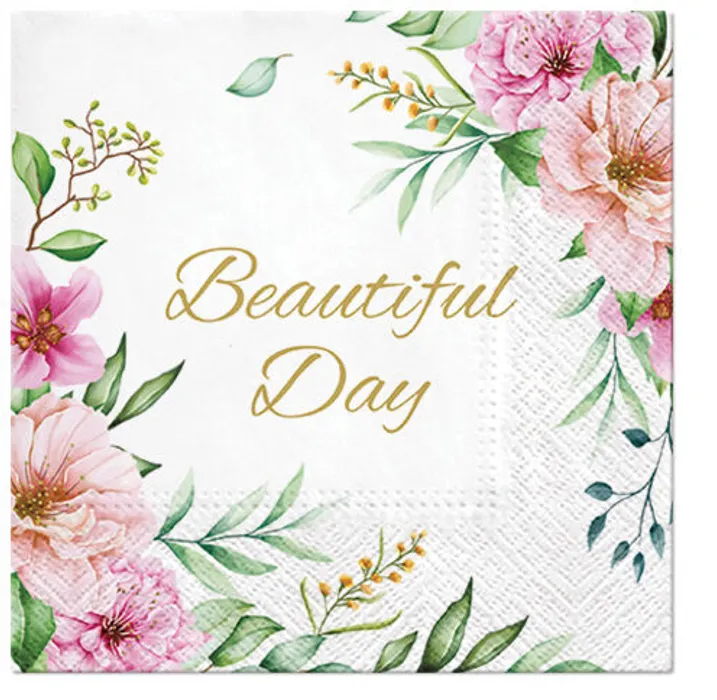 Główne zdjęcie produktu Ubrousky PAW L 33x33cm Special Flowers [20 ks]