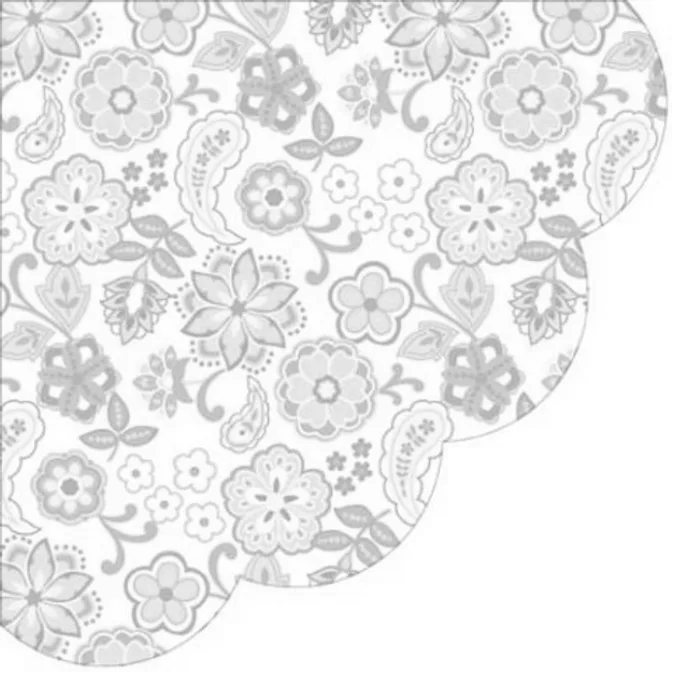 Główne zdjęcie produktu Ubrousky PAW R 32 cm Floral Pattern Orange