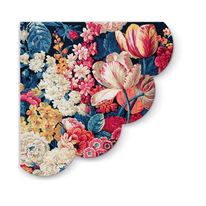Główne zdjęcie produktu Ubrousky PAW R 32cm - 3 vrst. - kulaté - Flower Splendor [12 ks]