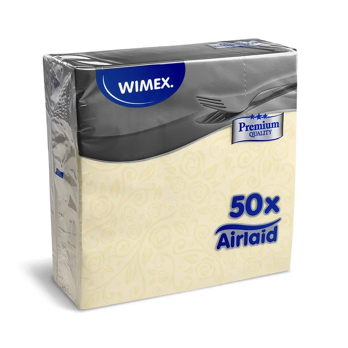 Główne zdjęcie produktu Ubrousky PREMIUM 40x40cm "dekor R" béžové [50 ks]
